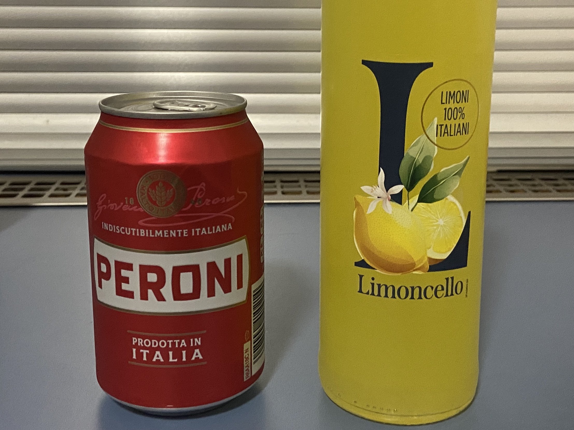 peroni and limoncello